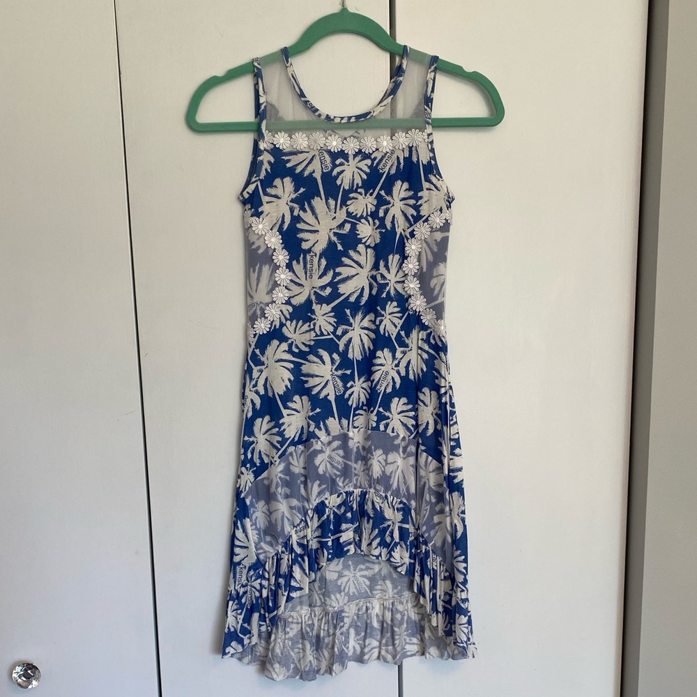 Kensie Blue Patterned Sun Dress